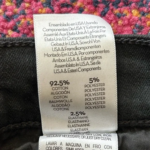 MOTHER | Women's Black The Pixie Dazzler Ankle Fray Jeans in not guilty, size 25 - Picture 13 of 16